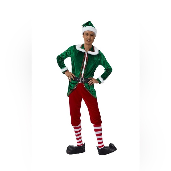 Michellecmm Christmas Santa Elf Costume Set Santa Claus/men size 3XL - Picture 4 of 10